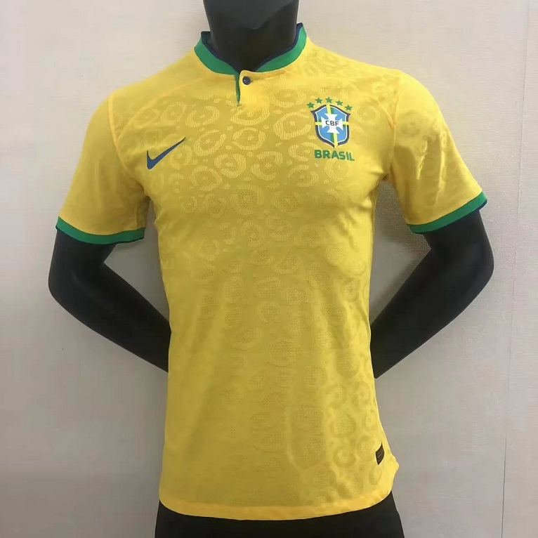 AAA Quality Brazil 2022 World Cup Home Soccer Jersey(Player)